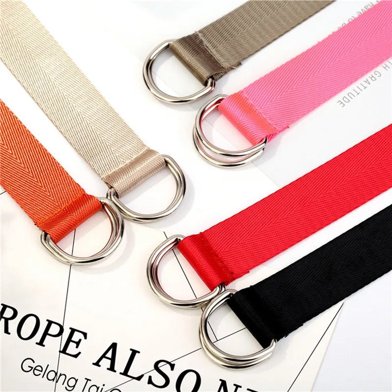 Fashion Unisex Canvas Belt Fabric Webbing Waist Casual D Ring Plain Canvas Belt Waistband Solid Color
Fashion Unisex Canvas Belt Fabric Webbing Waist Casual D Ring Plain Canvas Belt Waistband Solid Color