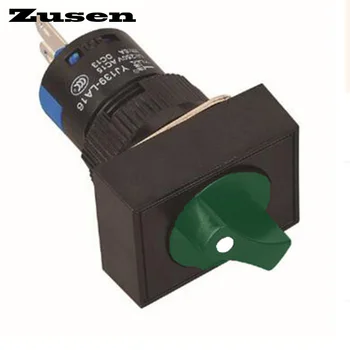 Zusen 16mm rectangle plastic selector switch 2 position LOCK 1NO1NC with dot lamp(LA16-11X/21/G/12V/J)
Zusen 16mm rectangle plastic selector switch 2 position LOCK 1NO1NC with dot lamp(LA16-11X/21/G/12V/J)