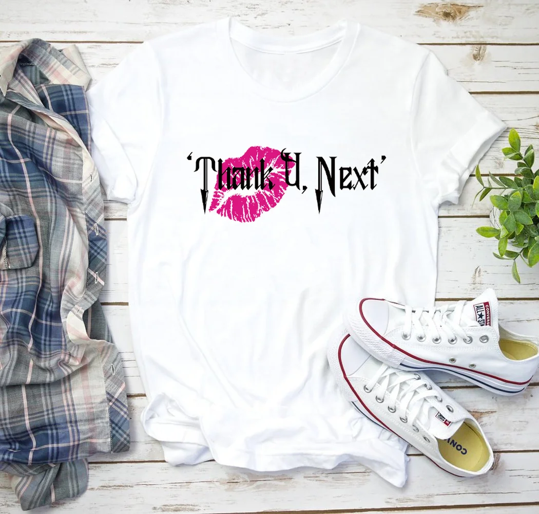 2019 New women tshirt sexy pink lip thank you next printing cotton top music fans tshirts gift
2019 New women tshirt sexy pink lip thank you next printing cotton top music fans tshirts gift