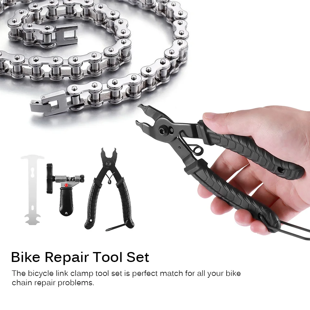 Bike Bicycle Link Clamp Repair Tools Set Drift Chain Checker Chains Wear Indicator Opener Closer Remover Separator LinksTool
Bike Bicycle Link Clamp Repair Tools Set Drift Chain Checker Chains Wear Indicator Opener Closer Remover Separator LinksTool