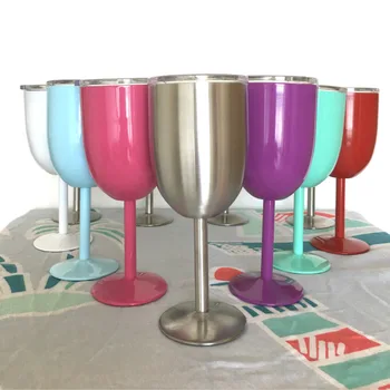 Kitchen Cups 9 Colors Wine Glasses Stainless Steel Tumber 10oz Double Wall Insulated Metal Goblet With Lid Tumbler Mugs 5pcs
Kitchen Cups 9 Colors Wine Glasses Stainless Steel Tumber 10oz Double Wall Insulated Metal Goblet With Lid Tumbler Mugs 5pcs