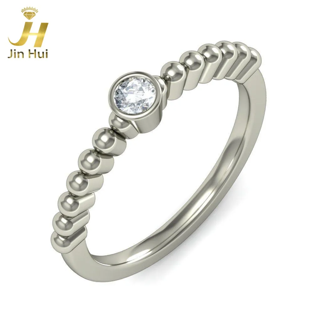 Jinhui Women Purity Ring Solid 18K White 750 Gold 0.069CT Natural Diamond Jewelry Free Engraving
Jinhui Women Purity Ring Solid 18K White 750 Gold 0.069CT Natural Diamond Jewelry Free Engraving