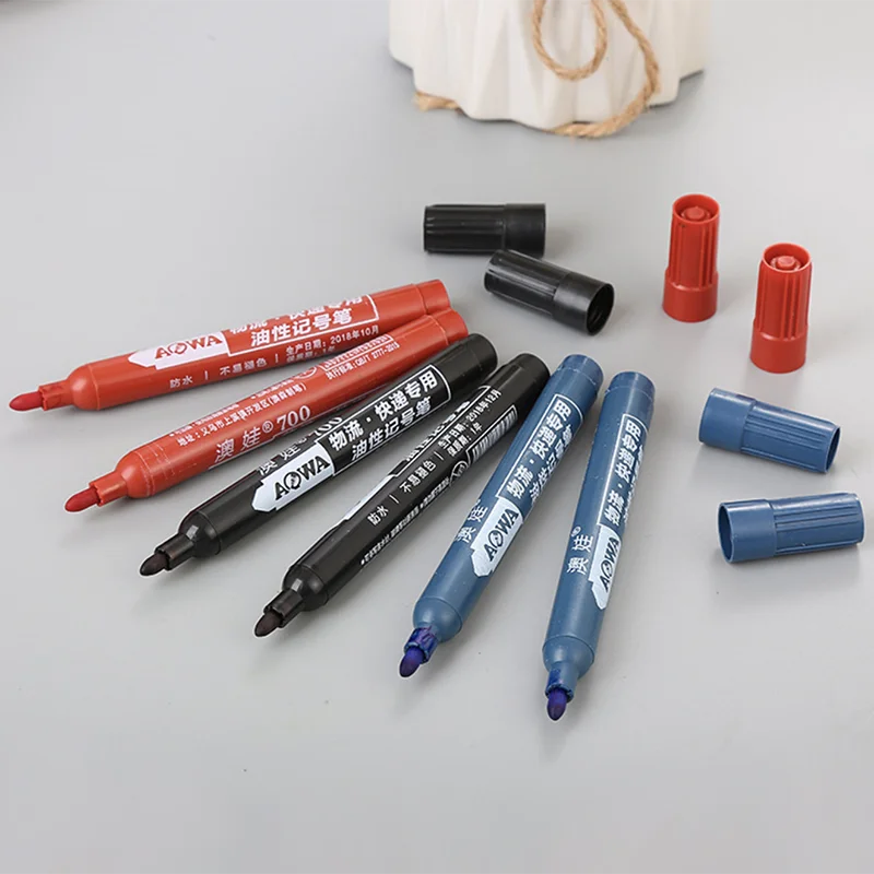 2Pcs/lot Black Marker Pen Oily Waterproof for CD Paper Fabric Logistics Marker Brush Graffiti Supplies Office Stationery
2Pcs/lot Black Marker Pen Oily Waterproof for CD Paper Fabric Logistics Marker Brush Graffiti Supplies Office Stationery