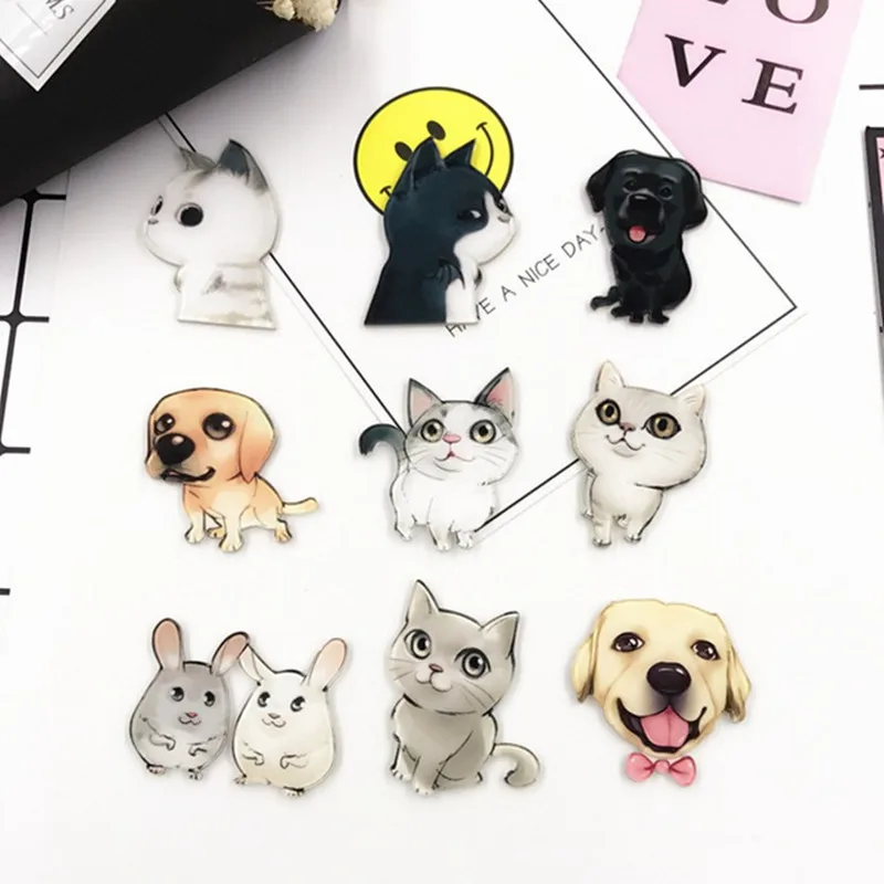 1Pcs Cartoon Lovely Animals Brooch Dog Cat Mouse Broach Badge Pins Women Clothes Bag Decoration Acrylic Icons Button Pins
1Pcs Cartoon Lovely Animals Brooch Dog Cat Mouse Broach Badge Pins Women Clothes Bag Decoration Acrylic Icons Button Pins