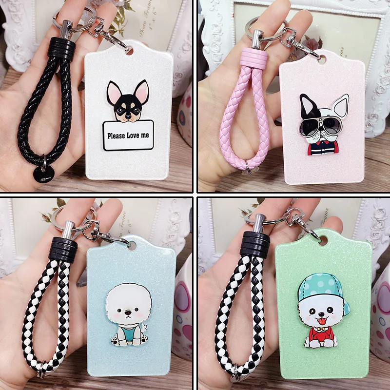 Cute Dog Acrylic Couple Keychain Keyring ID Badge Case Clear Pattern Student Nurse Bank Credit Card Holders ID Badge Holders
Cute Dog Acrylic Couple Keychain Keyring ID Badge Case Clear Pattern Student Nurse Bank Credit Card Holders ID Badge Holders