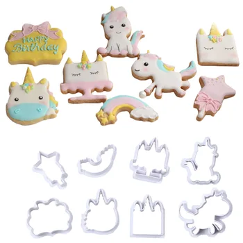 New DIY Unicorn Sugar Cookie Biscuit Cartoon Birthday Plastic Fondant Cake Cutting Mould A1516-A1517
New DIY Unicorn Sugar Cookie Biscuit Cartoon Birthday Plastic Fondant Cake Cutting Mould A1516-A1517