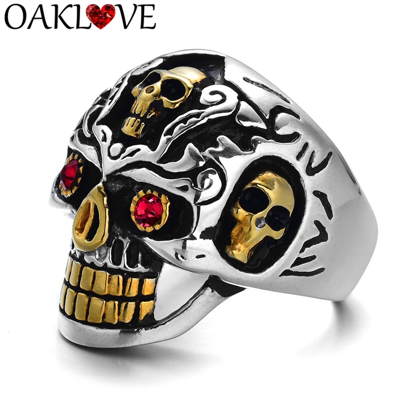 Punk Skull Rings Set (27)
