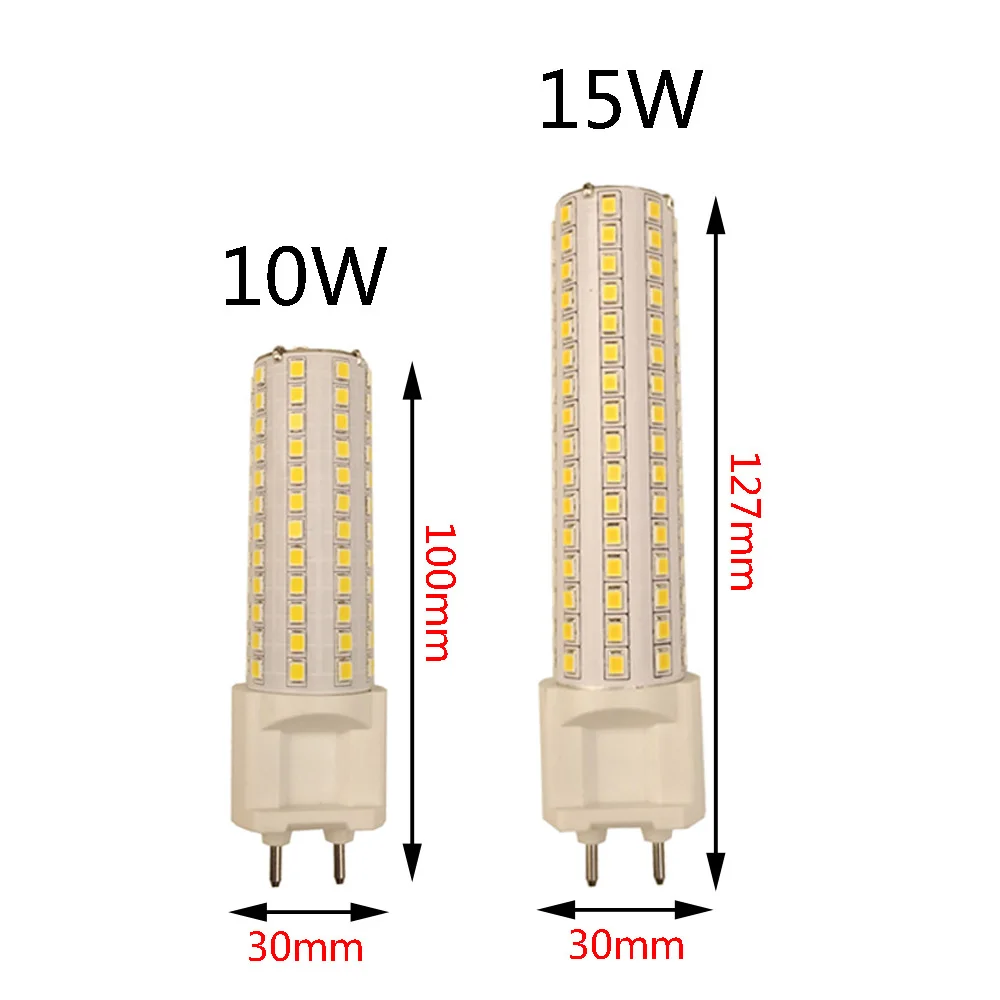 LED G12 SMD2835 108 светодиодов 144 светодиода 10 Вт 15 светодиодные лампочки лампочка
