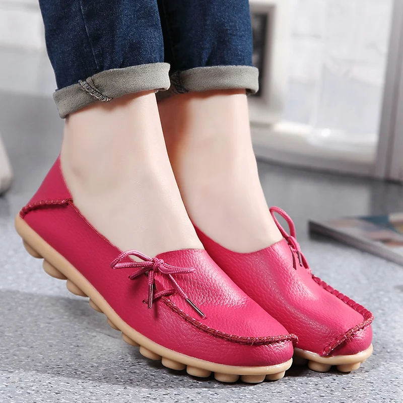 New Women Real Leather Shoes Moccasins Mother Loafers Soft Leisure Flats Female Driving Casual Footwear Size 35-42 In 19 Colors
New Women Real Leather Shoes Moccasins Mother Loafers Soft Leisure Flats Female Driving Casual Footwear Size 35-42 In 19 Colors