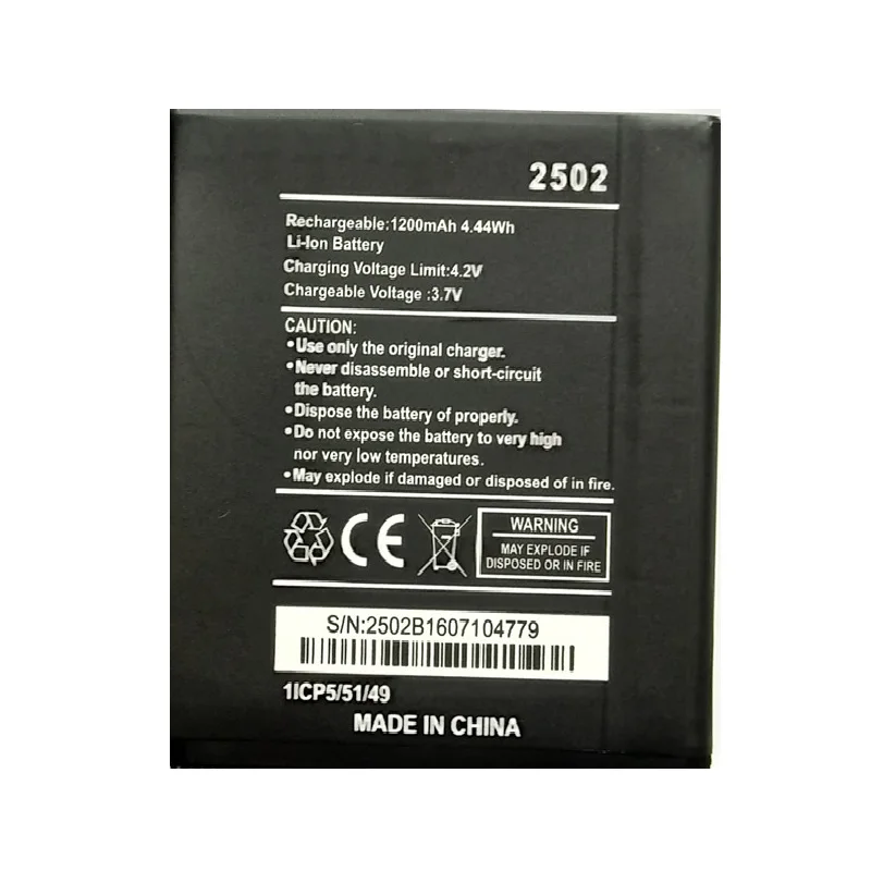 2502 Battery For WIKO 2502 SUNNY Mobile Phone battery Batteries
