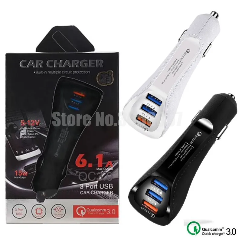 100pcs Fast QC3.0 3 Ports USB Leather Car Charger Adapter for iphone XS 8 Samsung S9 Tablet PC with retail box
100pcs Fast QC3.0 3 Ports USB Leather Car Charger Adapter for iphone XS 8 Samsung S9 Tablet PC with retail box