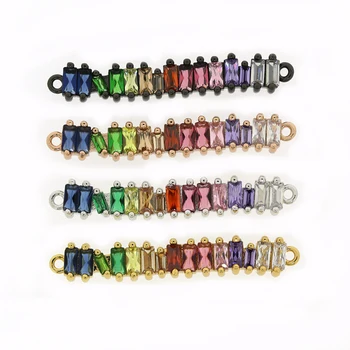 4pcs/set New Design Jewelry Making Findings Copper Colorful CZ Beads Long Connector Components for DIY Charm Jewelry
4pcs/set New Design Jewelry Making Findings Copper Colorful CZ Beads Long Connector Components for DIY Charm Jewelry