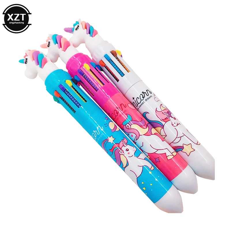 10 Colors Unicorn Ballpoint Pen Multifunction Colorful Ball Point Pens Writing Cute Office School Stationery Gel Pens For Gift
10 Colors Unicorn Ballpoint Pen Multifunction Colorful Ball Point Pens Writing Cute Office School Stationery Gel Pens For Gift