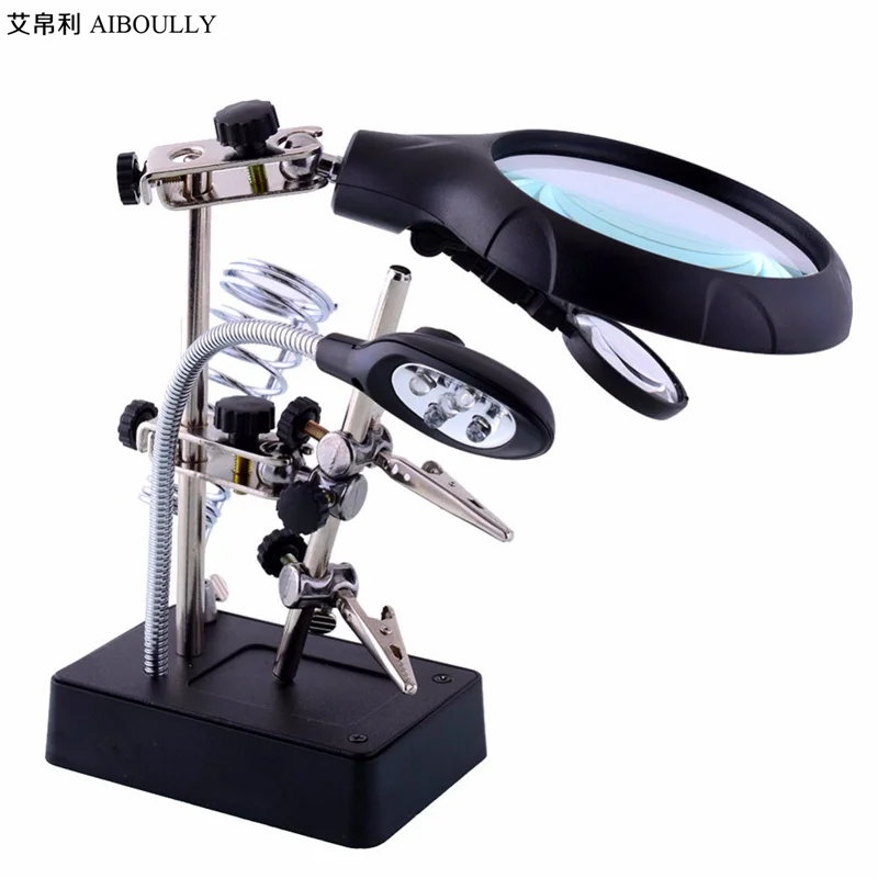 Magnifying glass 18X diagnostic tools + jewel instrument tools + with LED lights maintenance magnifying glass+Magnifier desktop
Magnifying glass 18X diagnostic tools + jewel instrument tools + with LED lights maintenance magnifying glass+Magnifier desktop