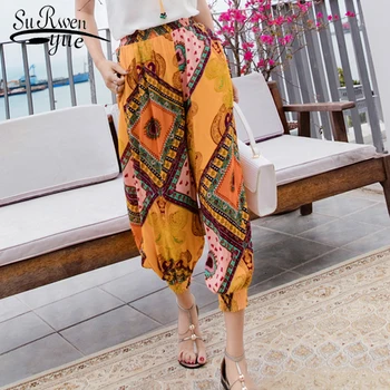 New 2018 Summer Casual Fashion Wild Bohemian Chiffon Women Pants Long Thai Style Holiday Loose Pants Female Bottoms D817 40
New 2018 Summer Casual Fashion Wild Bohemian Chiffon Women Pants Long Thai Style Holiday Loose Pants Female Bottoms D817 40
