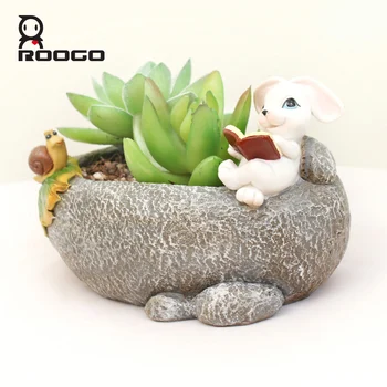 Roogo design pastoral animal flower pot frog bunny fee hedgehog rabbit shape succulent base micro landscape bonsai flower pots
Roogo design pastoral animal flower pot frog bunny fee hedgehog rabbit shape succulent base micro landscape bonsai flower pots