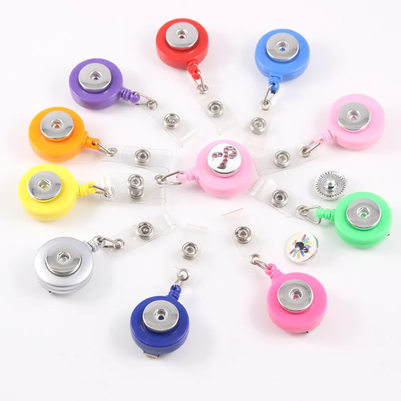 10 Colors 18MM Snap Button ID Badge Holder Roller Clip Back Belt Clip Extend Nylon Cord Retracting School Hospital Nurse Office
10 Colors 18MM Snap Button ID Badge Holder Roller Clip Back Belt Clip Extend Nylon Cord Retracting School Hospital Nurse Office