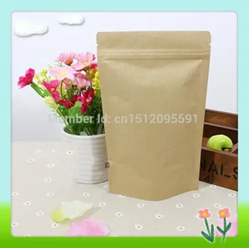 17CM*24CM,100pcs/lot,Zipper/zip lock Kraft paper bag kraft bag,gift/coffee/tea bag Snack/blank brown kraft bag without window 
17CM*24CM,100pcs/lot,Zipper/zip lock Kraft paper bag kraft bag,gift/coffee/tea bag Snack/blank brown kraft bag without window