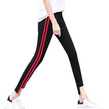 Ladies Side Striped Skinny Pants High Waist Woman Pants Casual Women Spring Summer Black Pencil Trousers P2
Ladies Side Striped Skinny Pants High Waist Woman Pants Casual Women Spring Summer Black Pencil Trousers P2