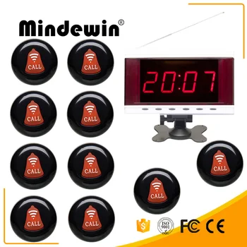 Restaurant 10PCS Wireless Call Button M-K-1, 1PC LED Display M-R-2 Wirless Calling System
Restaurant 10PCS Wireless Call Button M-K-1, 1PC LED Display M-R-2 Wirless Calling System