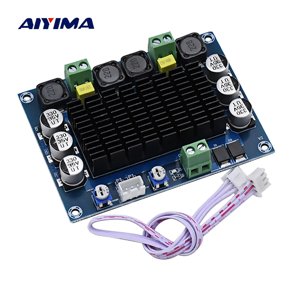 Усилитель мощности AIYIMA TDA7498 аудиоплата 100 Вт * 2 стерео двухканальный цифровой