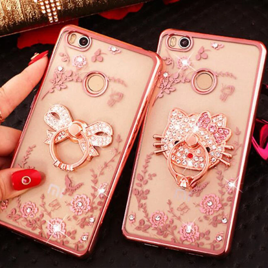 Redmi 4X Case Silicone Bling Diamond Clear Cover Soft TPU Flower Flora Phone Cases For Xiaomi Redmi Max Fundas With Ring Holder
Redmi 4X Case Silicone Bling Diamond Clear Cover Soft TPU Flower Flora Phone Cases For Xiaomi Redmi Max Fundas With Ring Holder