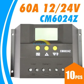 10PCS Solar Charge Controller 60A LCD Display PWM Charging Model 12V24V Auto Work Voltage Settable for Lead-acid GEL Flooded BAT
10PCS Solar Charge Controller 60A LCD Display PWM Charging Model 12V24V Auto Work Voltage Settable for Lead-acid GEL Flooded BAT