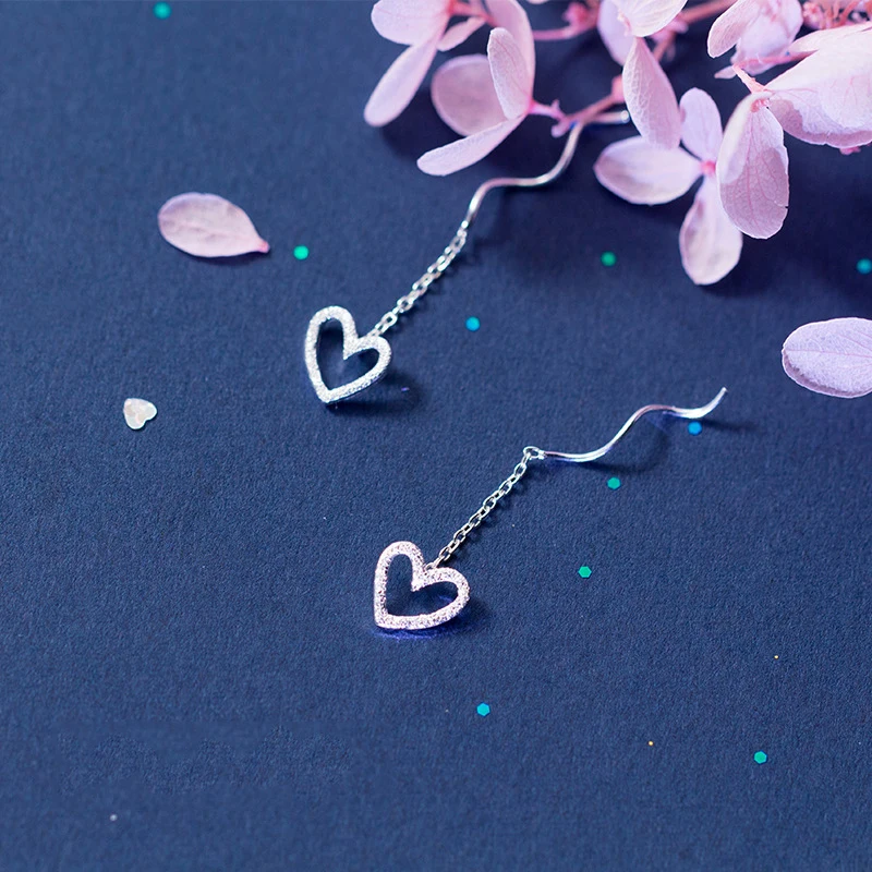 CHOZON real S925 SILVER STERLING 100% jewelryTwisted waterwave hart Dangle Threader earrings Pull Through Long
CHOZON real S925 SILVER STERLING 100% jewelryTwisted waterwave hart Dangle Threader earrings Pull Through Long