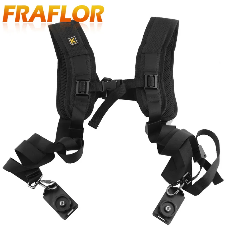 K Letter Double Dual Camera Shoulder Strap Quick Rapid Sling Camera Belt Adjustment for Canon for 2 Cameras Digital DSLR Strap
K Letter Double Dual Camera Shoulder Strap Quick Rapid Sling Camera Belt Adjustment for Canon for 2 Cameras Digital DSLR Strap
