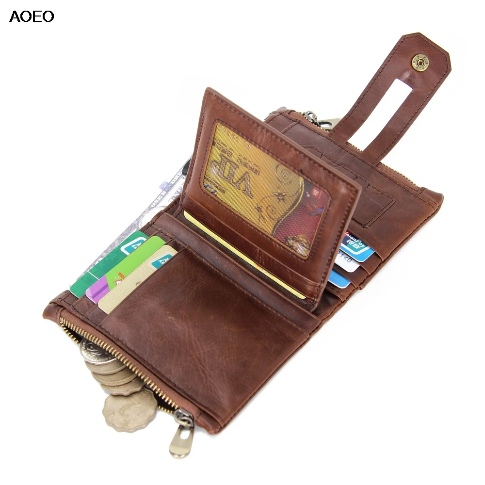 AOEO Men Genuine Leather Wallet Vintage Male Purse For Cards Cowhide With Coin Pocket Trifold Clutch Slim Man Wallets
AOEO Men Genuine Leather Wallet Vintage Male Purse For Cards Cowhide With Coin Pocket Trifold Clutch Slim Man Wallets