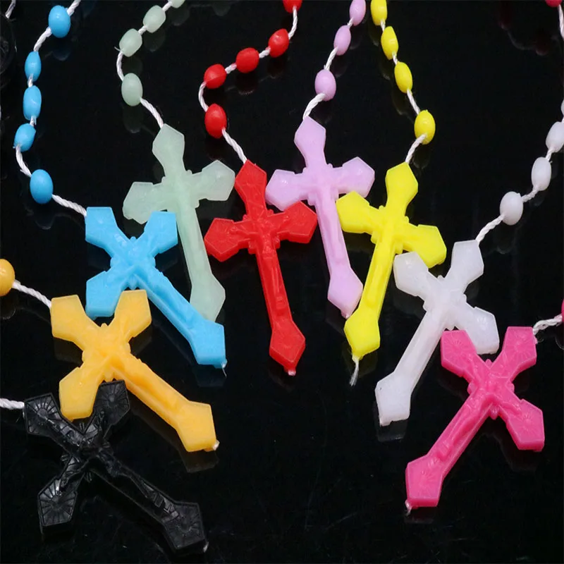 120 Pieces / Classic Catholic Plastic Cross Rosary Necklace Bright Plastic Rosary Necklace Catholic Prayer Religious Jewelry
120 Pieces / Classic Catholic Plastic Cross Rosary Necklace Bright Plastic Rosary Necklace Catholic Prayer Religious Jewelry