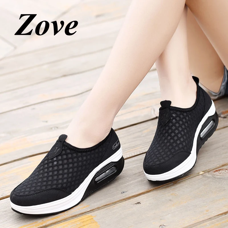 ZOVE Women Platform Sneakers 2019 Autumn Mesh Outdoor Walking Shoes Flat Shoes Lightweight Ladies Rocker Botton Slip On Sneakers
ZOVE Women Platform Sneakers 2019 Autumn Mesh Outdoor Walking Shoes Flat Shoes Lightweight Ladies Rocker Botton Slip On Sneakers