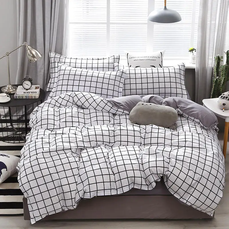 New Lattice Pattern Aloe Cotton Duvet Cover & Flat Bed Sheet & Pillowcase Soft Skin-friendly Bedding Set Home Textile Wholesale
New Lattice Pattern Aloe Cotton Duvet Cover & Flat Bed Sheet & Pillowcase Soft Skin-friendly Bedding Set Home Textile Wholesale