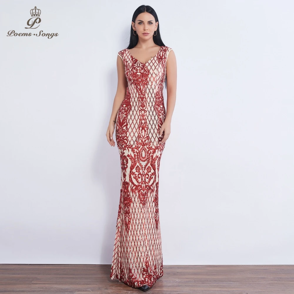 Poems Songs 2019 New pattern style Sequin Evening dresses long vestido de festa longo prom dress robe de soiree mariage dress
Poems Songs 2019 New pattern style Sequin Evening dresses long vestido de festa longo prom dress robe de soiree mariage dress