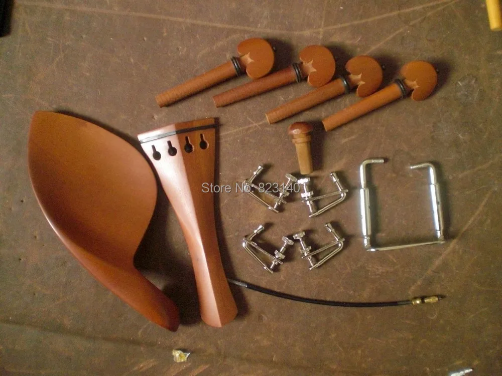 1 Set Jujube wood Violin fitting with pegs endpin, tail guts, fine tuner , tail piece, chin rest all 4/4
1 Set Jujube wood Violin fitting with pegs endpin, tail guts, fine tuner , tail piece, chin rest all 4/4