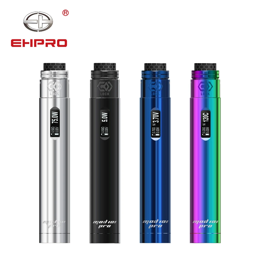 Original Ehpro Mod 101 Pro 75W Mechanical Mod with Lock RDA Atomizer External 20700 21700 18650 Battery Electronic Cigarette Mod
Original Ehpro Mod 101 Pro 75W Mechanical Mod with Lock RDA Atomizer External 20700 21700 18650 Battery Electronic Cigarette Mod