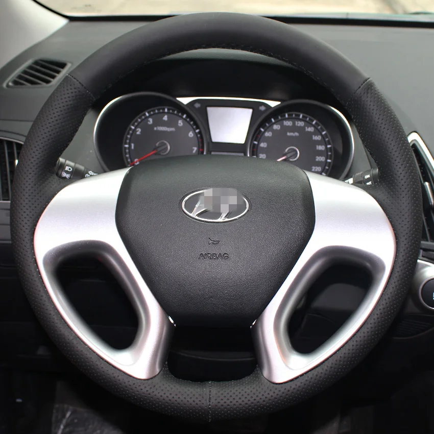 Steering Wheel Covers Case for Hyundai ix35 Car Styling DIY Genuine Leather Steering Leather Cover Black/Red lines
Steering Wheel Covers Case for Hyundai ix35 Car Styling DIY Genuine Leather Steering Leather Cover Black/Red lines