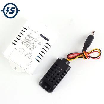 16A Temperature Humidity Monitor IoT Wireless WIFI Intelligent Control Switch AM2301 AC 85V-250V for Smartphones
16A Temperature Humidity Monitor IoT Wireless WIFI Intelligent Control Switch AM2301 AC 85V-250V for Smartphones