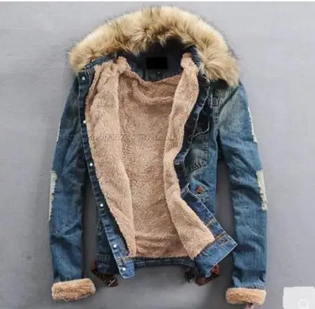 2019 S/4XL Denim Jackets Men Male Fur Collar Plus Thick Velvet Jeans Outwear Coat Roupas Masculinas Outwear J176
2019 S/4XL Denim Jackets Men Male Fur Collar Plus Thick Velvet Jeans Outwear Coat Roupas Masculinas Outwear J176