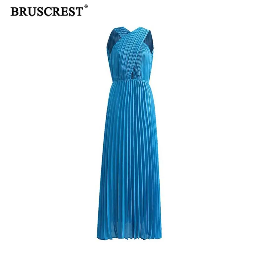 Boho style vintage cross sexy V neck pleated dress women elastic waist sleeveless midi dress female casual summer dress vestidos
Boho style vintage cross sexy V neck pleated dress women elastic waist sleeveless midi dress female casual summer dress vestidos