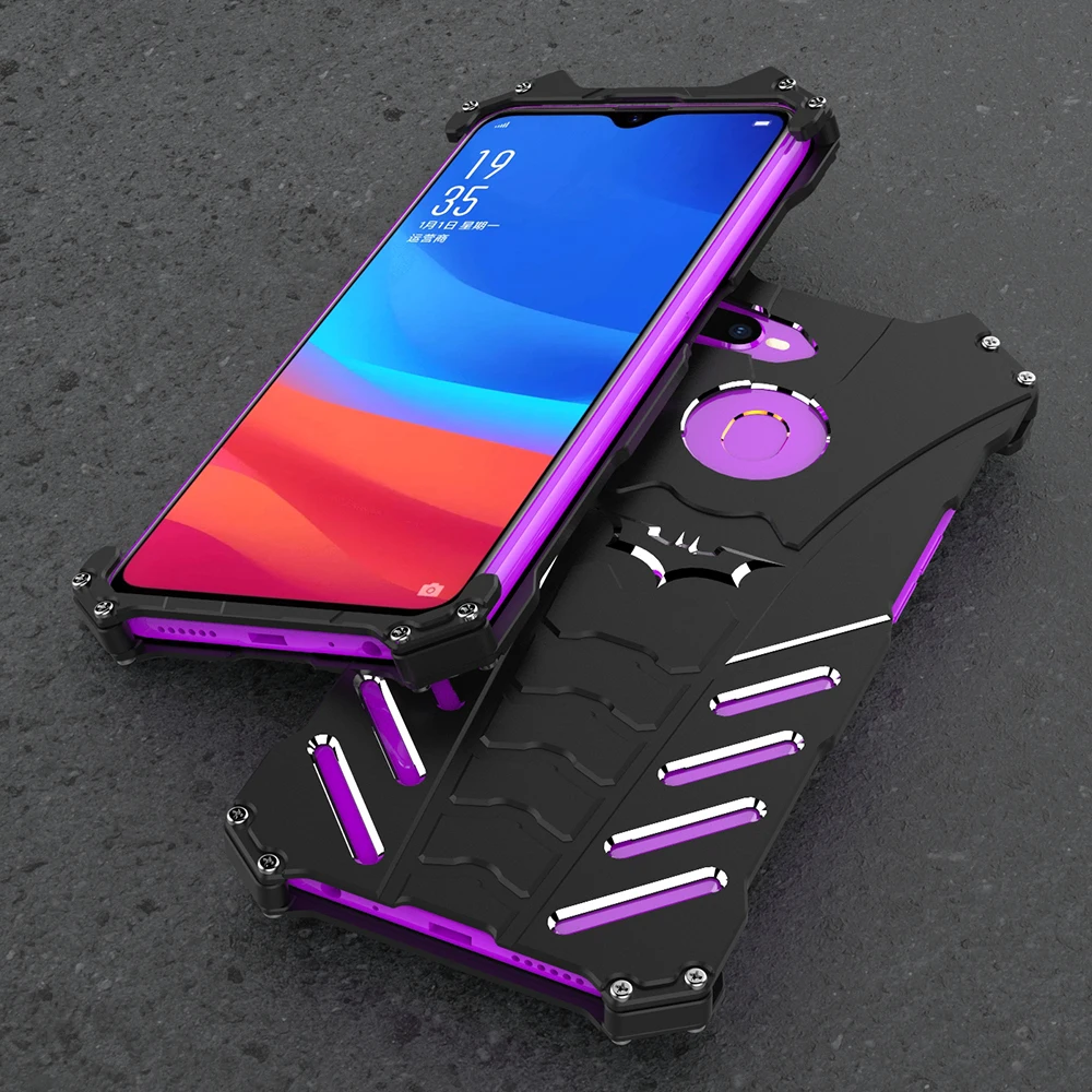 R JUST ультратонкий металлический алюминиевый чехол для OPPO A7X R17 R15 R11 R9s