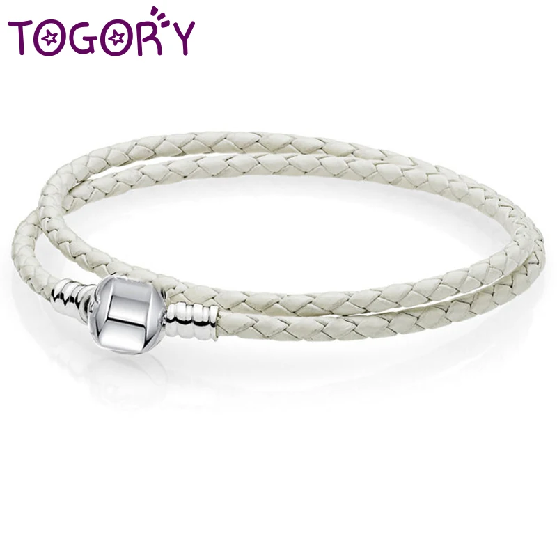 TOGORY Special Offer Silver Plated Leather Chain Fine Bracelets Fits Original DIY Beads Charm Bracelet for Women Jewelry
TOGORY Special Offer Silver Plated Leather Chain Fine Bracelets Fits Original DIY Beads Charm Bracelet for Women Jewelry