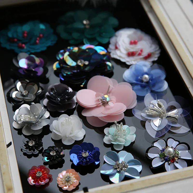 3D Handmade flowers beaded Patches for clothing DIY sew on sequins rhinestone parches floral embroidered applique patch for bags
3D Handmade flowers beaded Patches for clothing DIY sew on sequins rhinestone parches floral embroidered applique patch for bags