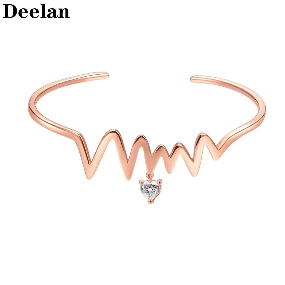 DEELAN bracelets for women Fashion crystal ECG adjustable jewelry Girl rose gold romantic wedding bracelet Girlfriend jewellery
DEELAN bracelets for women Fashion crystal ECG adjustable jewelry Girl rose gold romantic wedding bracelet Girlfriend jewellery