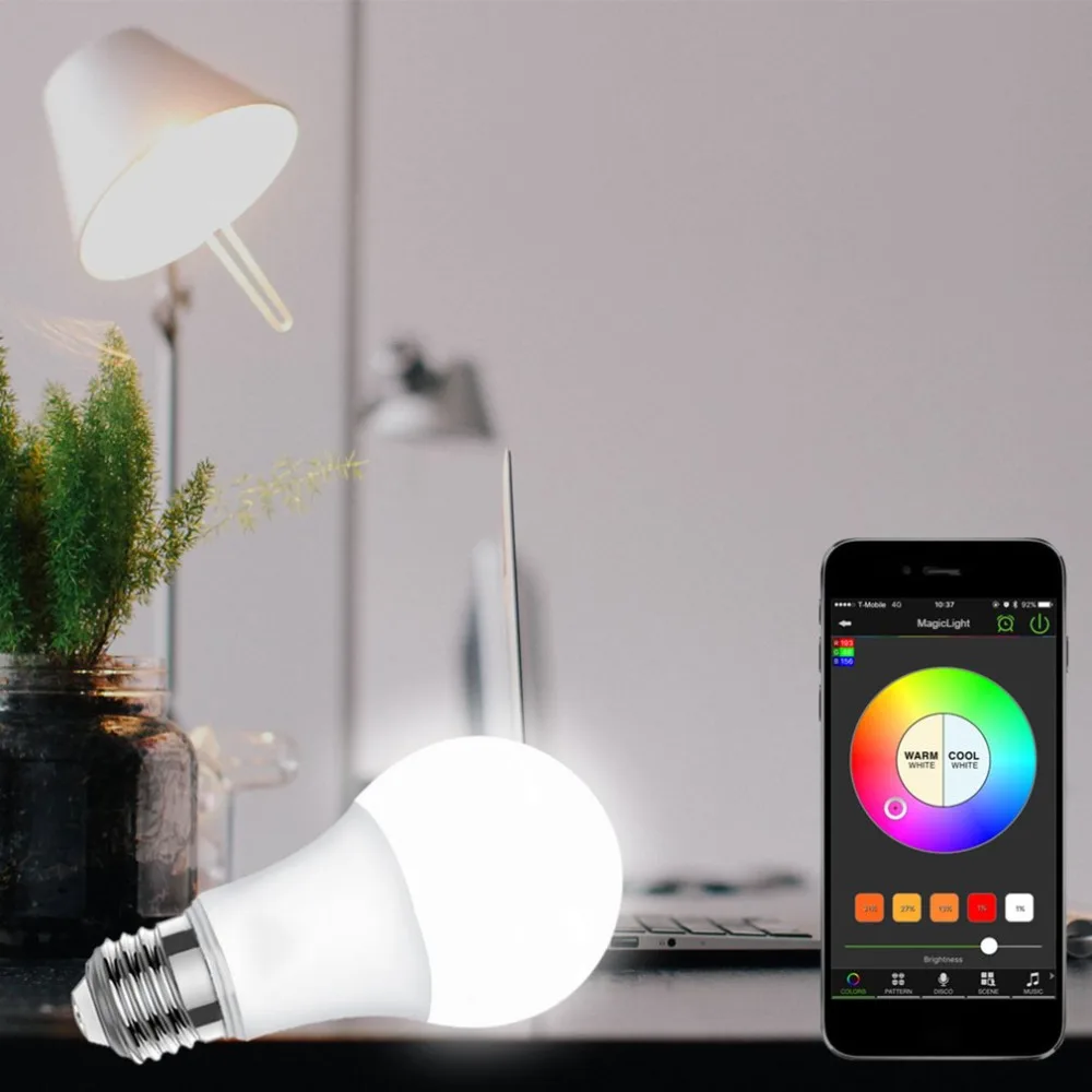 4.5W WIFI Smart Bulb E27 Super Bright Wifi APP Remote Control RGBW Timing Light Bulb Smart Phone Remote Control Bulbs
4.5W WIFI Smart Bulb E27 Super Bright Wifi APP Remote Control RGBW Timing Light Bulb Smart Phone Remote Control Bulbs
