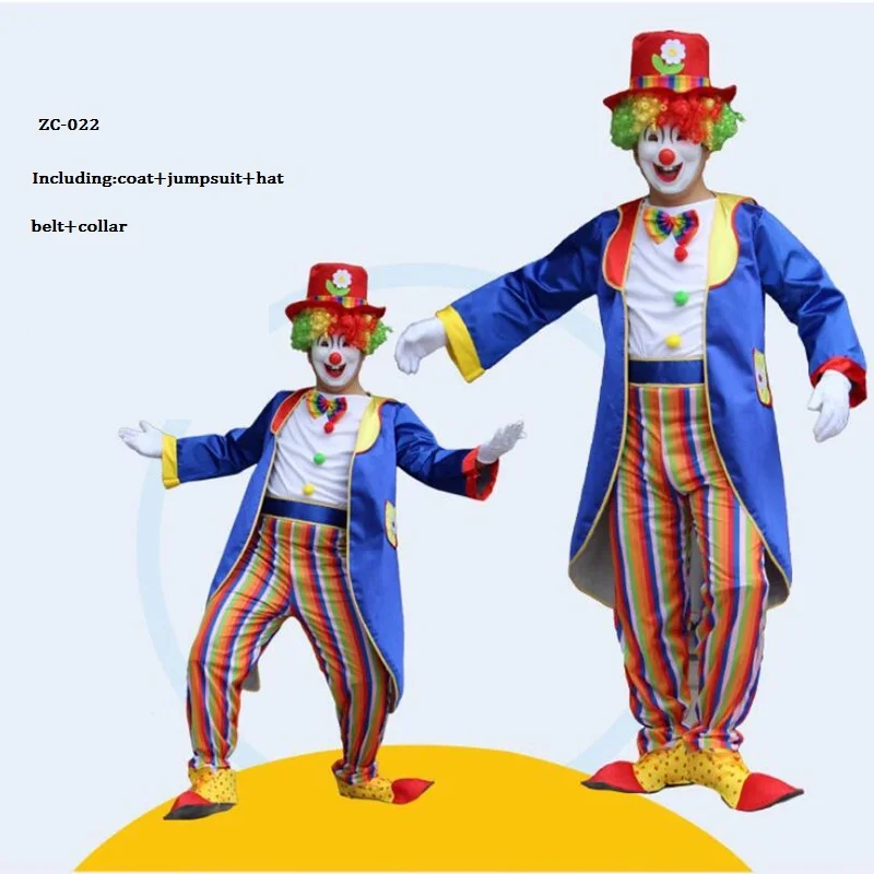 Holiday Variety Funny Clown Cospaly Costume Adult Man Clown Suit Blue Coat & Jumpsuit Halloween Masquerade Carnival Party Dress
Holiday Variety Funny Clown Cospaly Costume Adult Man Clown Suit Blue Coat & Jumpsuit Halloween Masquerade Carnival Party Dress