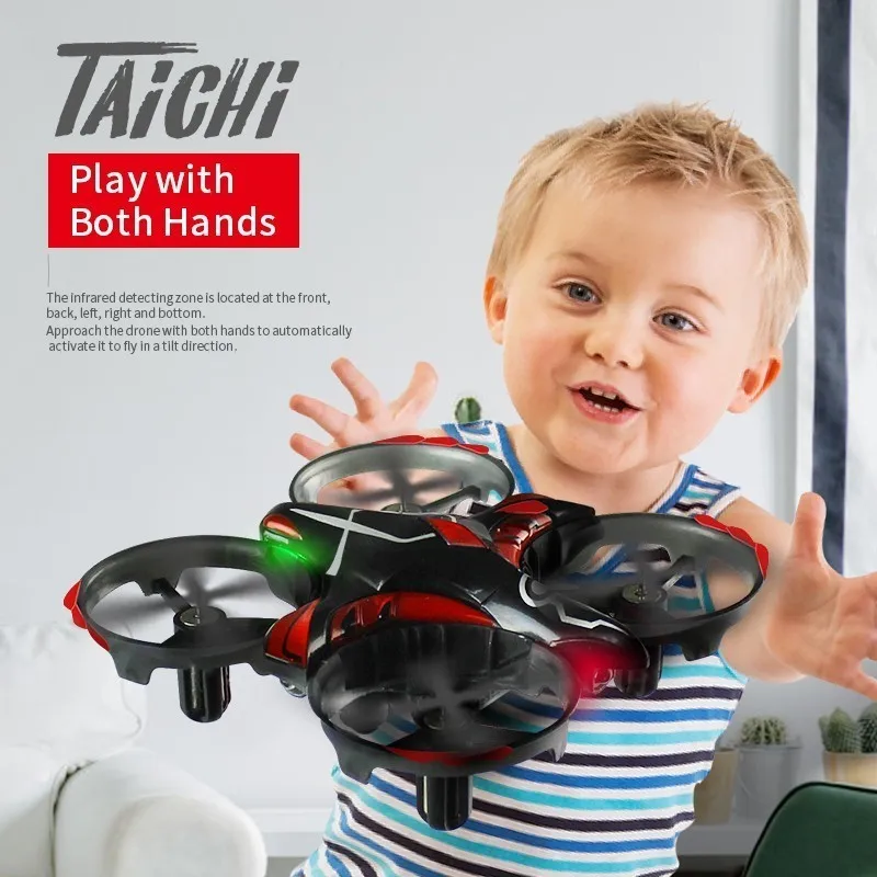 Mini Drone T2G With Transmitter Infrared Sensor RC Helicopter Throw to fly Altitude Hold Quadcopter VS H36 H56 Toy for Kids Gift
Mini Drone T2G With Transmitter Infrared Sensor RC Helicopter Throw to fly Altitude Hold Quadcopter VS H36 H56 Toy for Kids Gift