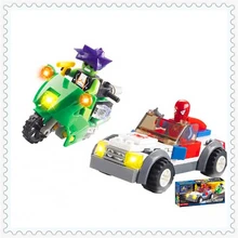 KAZI 87003 80Pcs Green Goblin VS Spider Man Model Building Block Construction Figure Toys Gift For Children Compatible Legoe
KAZI 87003 80Pcs Green Goblin VS Spider Man Model Building Block Construction Figure Toys Gift For Children Compatible Legoe