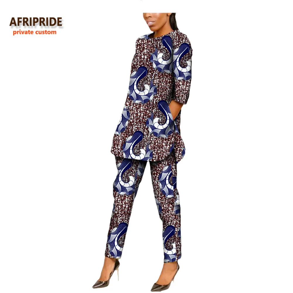 autumn african style women suit AFRIPRIDE private custom half sleeve side open top+ankle-length pant casual suit A722623
autumn african style women suit AFRIPRIDE private custom half sleeve side open top+ankle-length pant casual suit A722623
