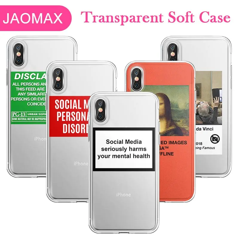 Jaomax Social Media seriously harms your mental health Phone Case For iPhone 7 8 Plus 6S X Xs Max Xr 5s SE Funny Mona Lisa Cover
Jaomax Social Media seriously harms your mental health Phone Case For iPhone 7 8 Plus 6S X Xs Max Xr 5s SE Funny Mona Lisa Cover